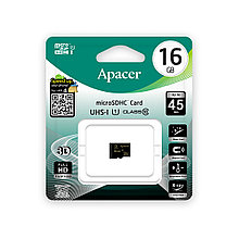 Карта памяти Micro SD Apacer AP16GMCSH10U1-R 16GB , Алматы