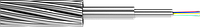 Грозотрос с оптическим модулем плакированным алюминием (ОКГТ-Ц-А)