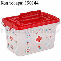 Аптечка для лекарств 4 л "Доктор +" ( контейнер для аптечки прямоугольный)
