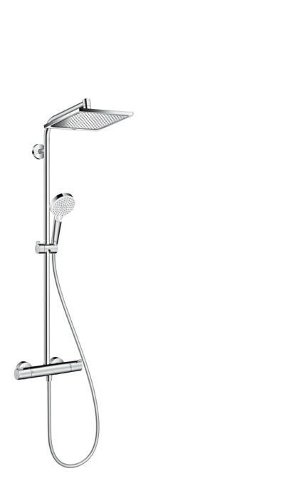 Душевая система с термостатом для душа Crometta E Showerpipe 240 1jet HG27271000 - фото 1 - id-p85846314