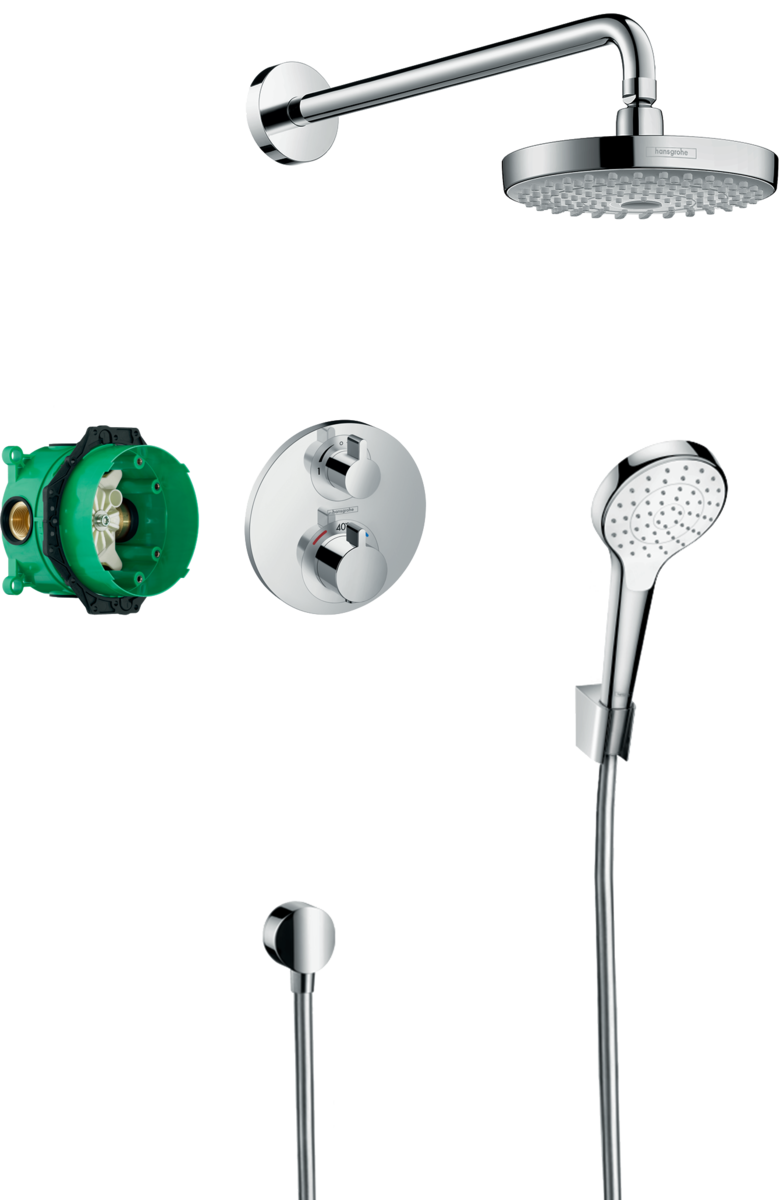 Душевая система скрытого монтажа с термостатом для душа Ecostat S Croma Select S HG27295000, фото 1