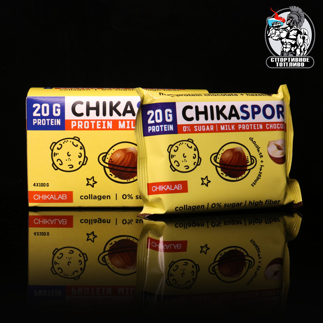 Chikalab - Chika Sport 100гр Шоколад с фундуком