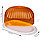 Хлебница для хранения хлебобулочных изделий "Дар" пластиковая прозрачная крышка (оранжевая), фото 2