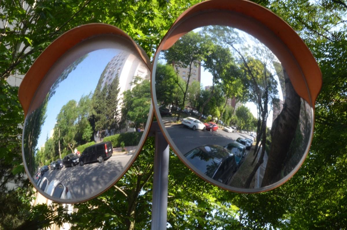 Зеркало сферическое, круглое 800 мм, уличное - фото 6 - id-p67082016
