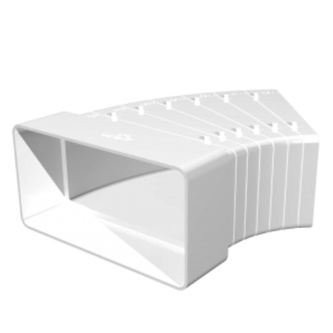 Колено разноугловое для прямоугольных воздуховодов 55х110, фото 1