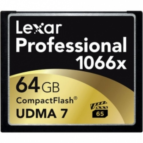 Карта памяти Lexar PROFESSIONAL CompactFlash 64GB 1066x (160 Mb/s) - фото 1 - id-p85850797