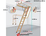 Чердачная лестница FAKRO Smart 60х120x335см  Whats App.+7 (707) 570 5151, фото 8