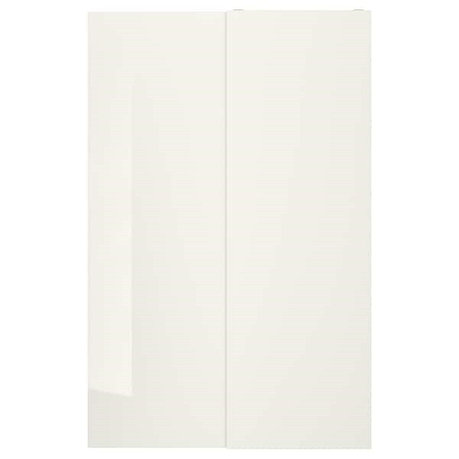 Пара раздвижных дверей ХАСВИК глянцевый/белый 150x236 см ИКЕА, IKEA, фото 2