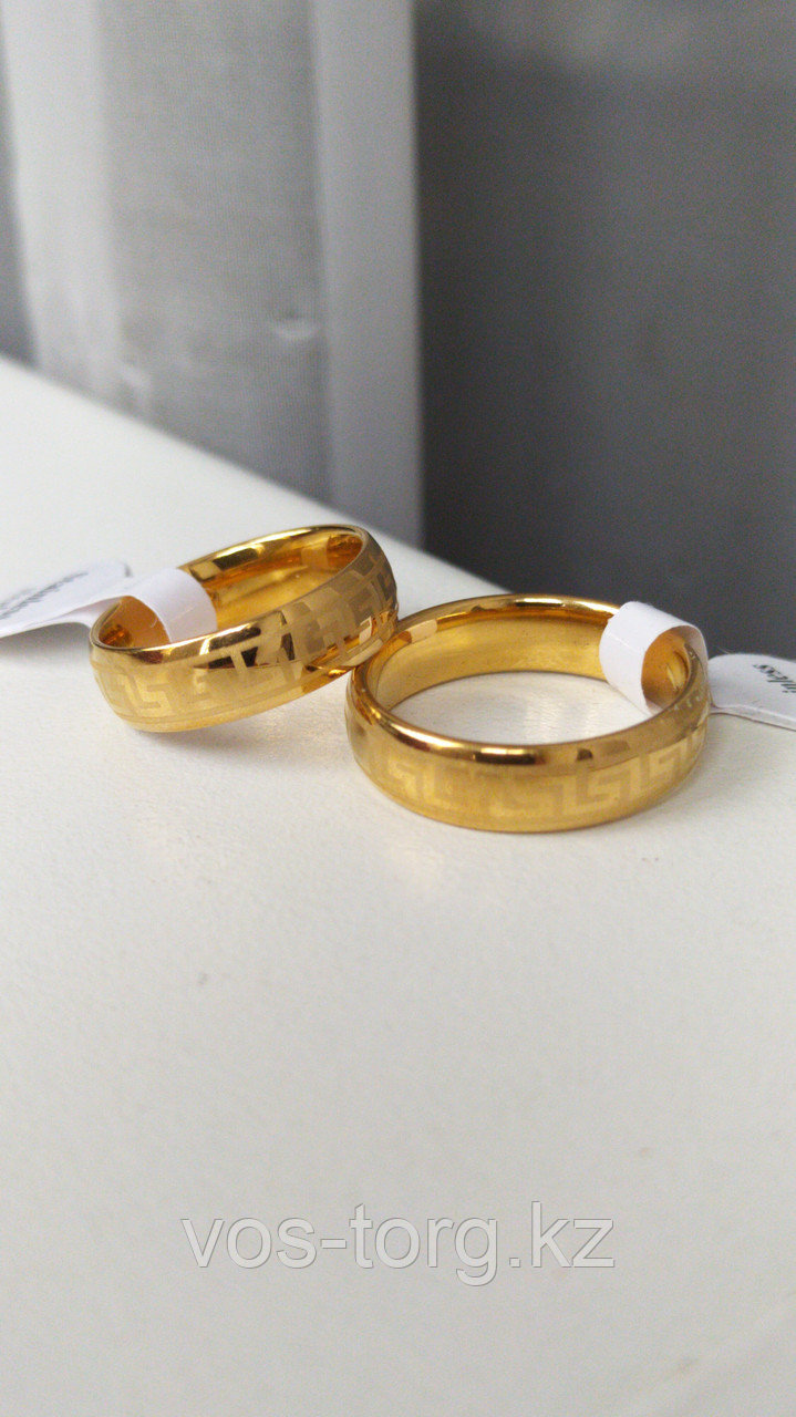 Кольцо обручальное "Wedding ring" позолота - фото 4 - id-p85853743