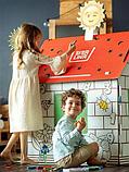 Дом-раскраска БибаЛина Макс с русским алфавитом и наклейками, фото 4