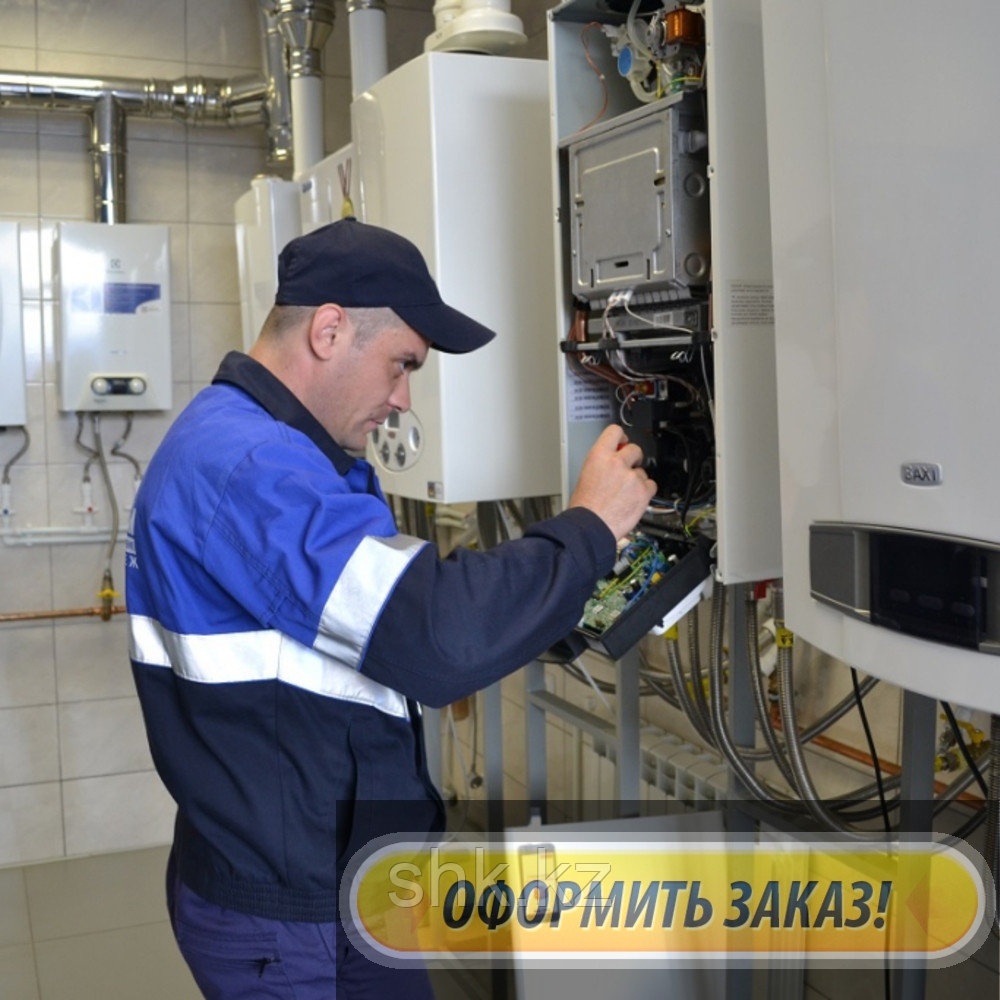 Ремонт и обслуживание, чистка теплообменника газового котла Midea в Каменке (Тастыбулак)