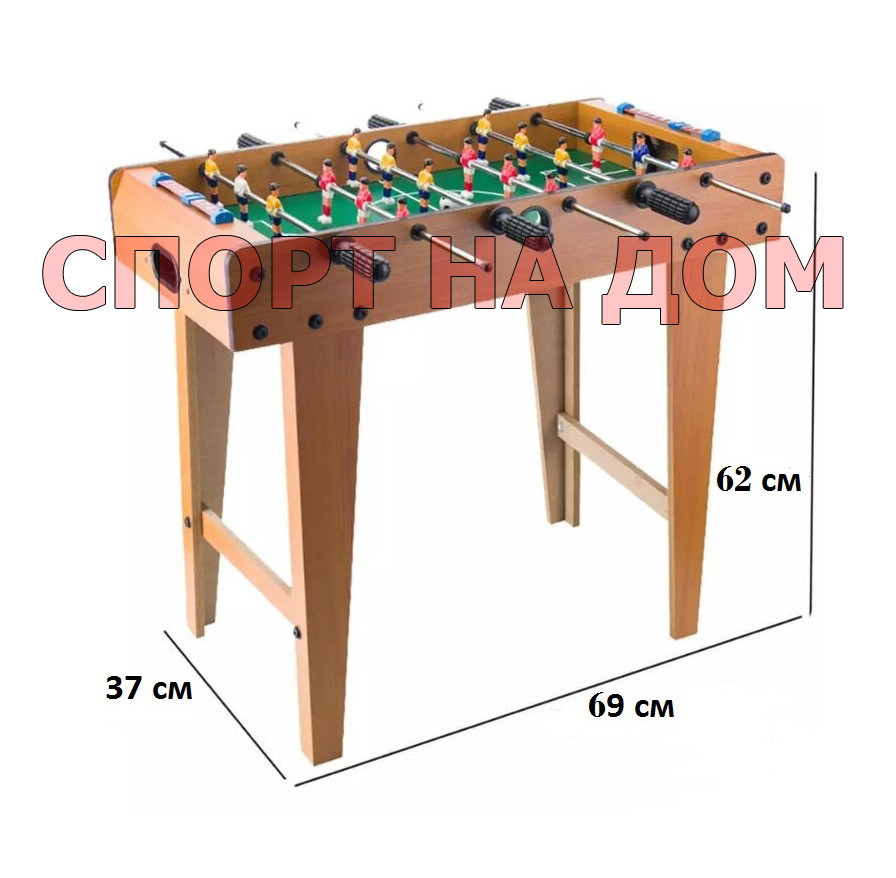 Настольный футбол table soccer кикер (Размеры: 69*37*62 см) - фото 2 - id-p85862873