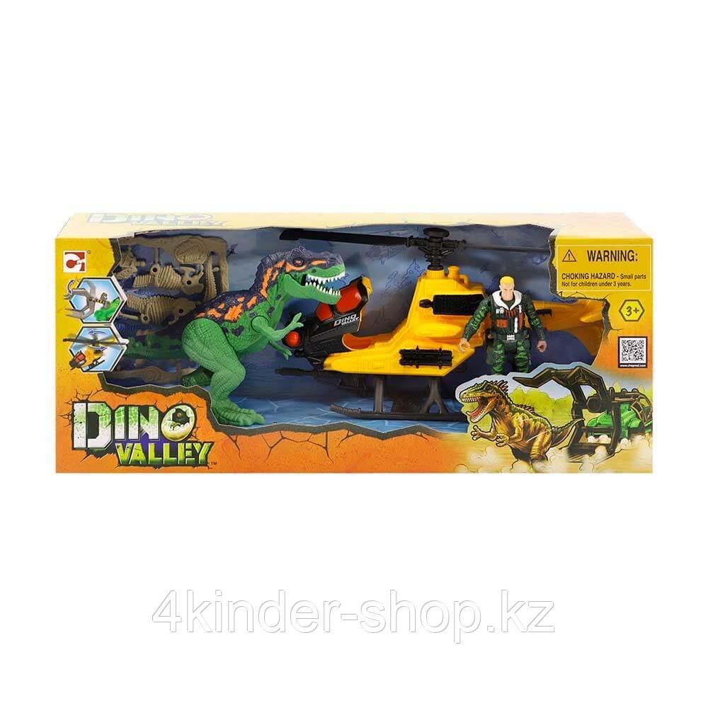 Игровой набор Chap Mei Охотник на динозавра (20 см) на вертолете (22 см) - фото 1 - id-p85890798