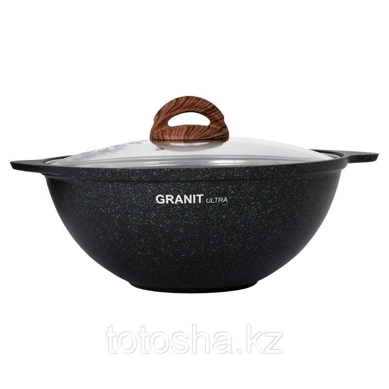 Казан для плова 3,5л со стеклянной крышкой, АП линия «Granit Ultra» (Original)