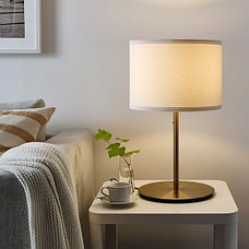 Лампа настольная РИНГСТА / СКАФТЕТ латунь, 56 см ИКЕА, IKEA, фото 2