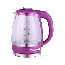 Чайник электр SAKURA SA-2717V (1,7) стекло подсв. ягодн коктейль