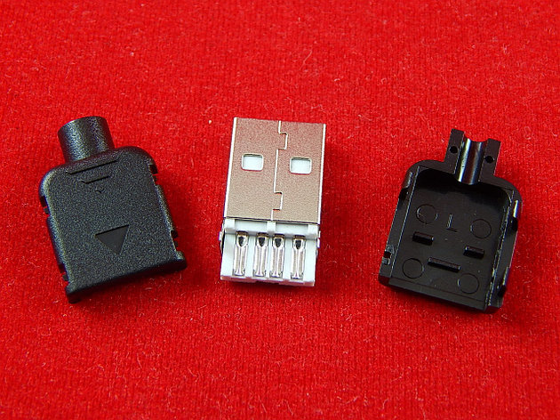 USB-A, Вилка на кабель в корпусе, фото 2
