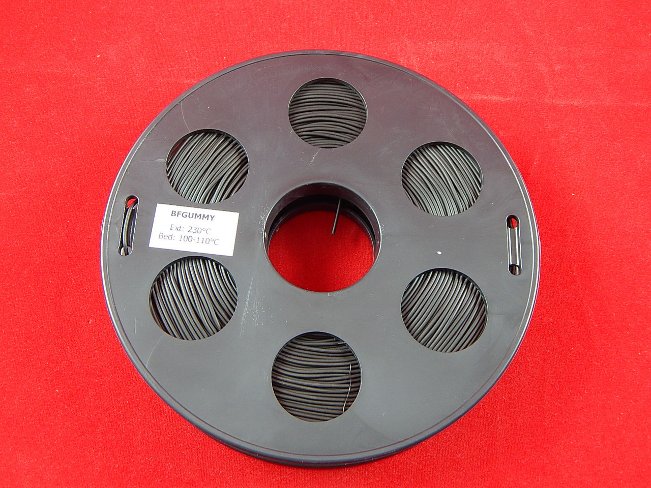 Черный BFGummy пластик Bestfilament 0.5 кг (1,75 мм) для 3D-принтеров - фото 1 - id-p85894050