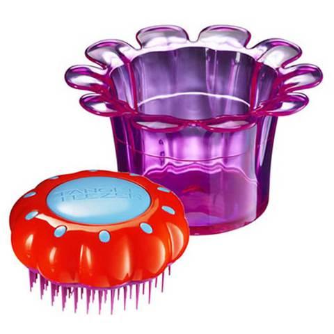 Расческа для волос детская Tangle Teezer Magic Flowerpot (Оранжево-сиреневый) - фото 1 - id-p85894155