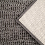 Коврик Доляна «Букли», 40×60 см, цвет серый, фото 3