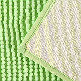 Коврик Доляна «Букли», 50×80 см, цвет зелёный, фото 2