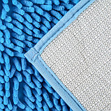 Коврик Доляна «Букли длинные», 49×76 см, цвет голубой, фото 2