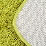 Набор ковриков для ванны и туалета Доляна «Пушистик», 2 шт: 40×50, 50×80 см, цвет зелёный, фото 3