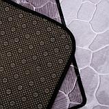 Набор ковриков для ванны и туалета Доляна «Галька геометрическая», 2 шт: 40×50, 50×80 см, цвет серый, фото 4