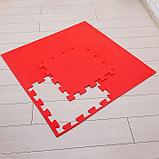 Детский коврик-пазл, 1 × 1 м, красный, фото 5