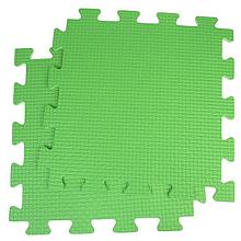 Детский коврик-пазл, 1 × 1 м, зелёный