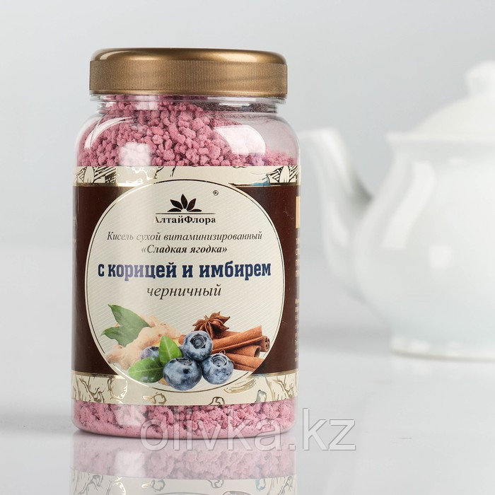 Кисель черничный с корицей и имбирём, 250 г