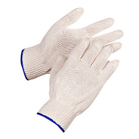 Перчатки х/Б Белые С голуБой Каймой 1000 г
