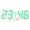 Часы будильник электронные светящиеся 3638L, зеленый цвет
