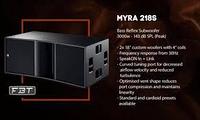 FBT MYRA 218S Пассивный сабвуфер линейного массива, 2 x 18 с 100-мм (4 ) звуковой катушкой, 30 Гц, 143 дБ.