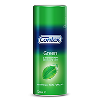 Гель-смазка Contex 100мл Green антибактер.
