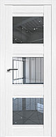 Дверь Экошпон 4X Пекан белый, Прозрачное, 800