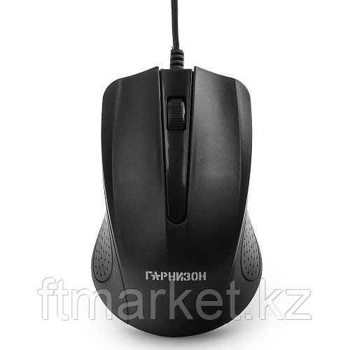 Мышь Гарнизон GM-105, USB, чип- Х, черный, 800 DPI, 2кн.+колесо-кнопка, кабель 1,5м