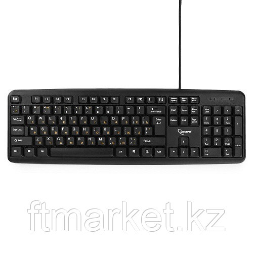 Клавиатура Gembird KB-8320UXL-BL, черный, USB, кабель 2 м., 104 клавиши, кабель 2м