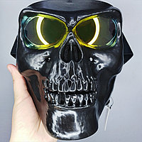 Мотоциклетная и горнолыжная маска с антибликом "Череп", чёрная.