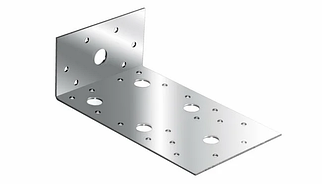 Уголок крепежный асимметричный 2,0 мм KUAS 145*55*90 мм