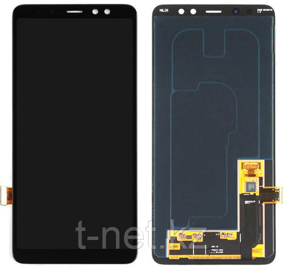 Дисплей Samsung A8 PLUS 2018 / А730 OLED с сенсором, цвет черный, фото 1
