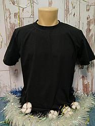 Футболка Х/Б, 58(4XL) "Unisex", Турция, цвет: черный