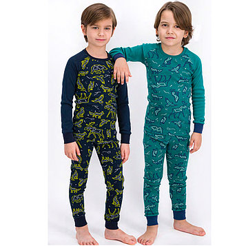 Пижама детская мальчик.* 92-98 см,  Зеленый