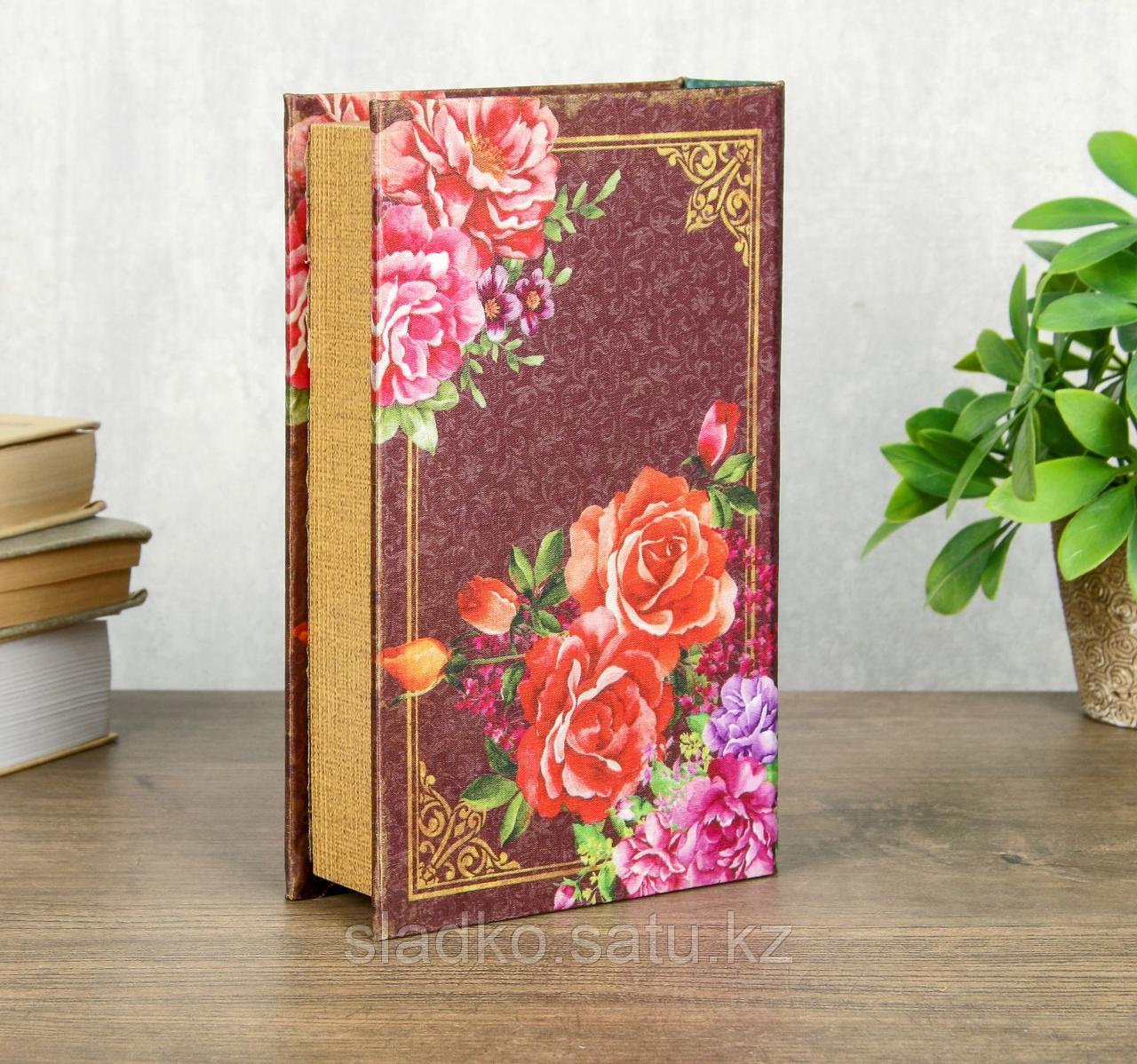 Книга сейф Ретро Цветы Бабочки шелк - фото 4 - id-p85979897