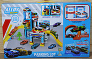 1211 Парковки трех уровней Alloy Racing Parking Lot 3 машинки светится светофор 53*34 (60.5*30*30.8), фото 2