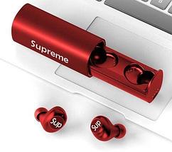 Наушники беспроводные с влагозащитой Supreme TWS C230 Bluetooth 5.0 с зарядным кейсом (Красный), фото 2