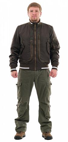 Куртка демисезонная Novatex Бомбер (оксфорд, темный хаки), размер 52-54, фото 2