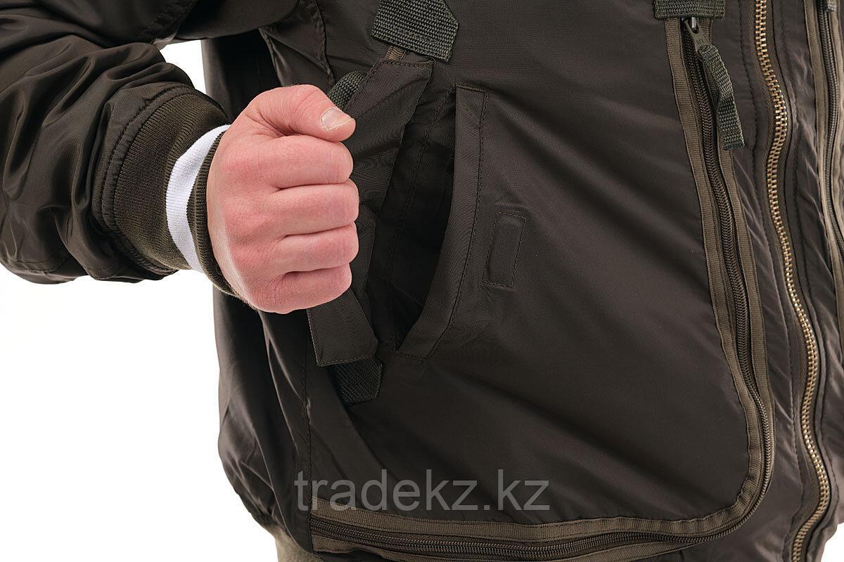 Куртка демисезонная Novatex Бомбер (оксфорд, темный хаки), размер 52-54 - фото 3 - id-p86003188