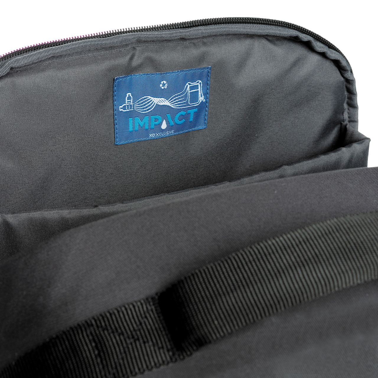Антикражный рюкзак Impact из RPET AWARE для ноутбука 15.6", черный - фото 9 - id-p86017200