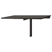Стол откидной НОРБЕРГ черно-коричневый 74x60 см ИКЕА, IKEA